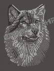 T-shirt  Loup en strass AN14