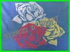 T-shirt  3 roses  en strass F2