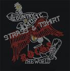 T-shirt country music the world en strass C12