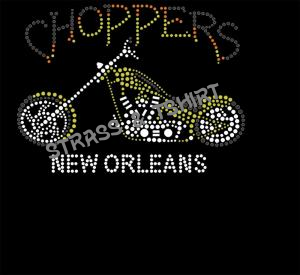 T-shirt - Moto choppers new orleans  en  studs