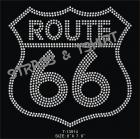 T-shirt Route 66 en strass D6
